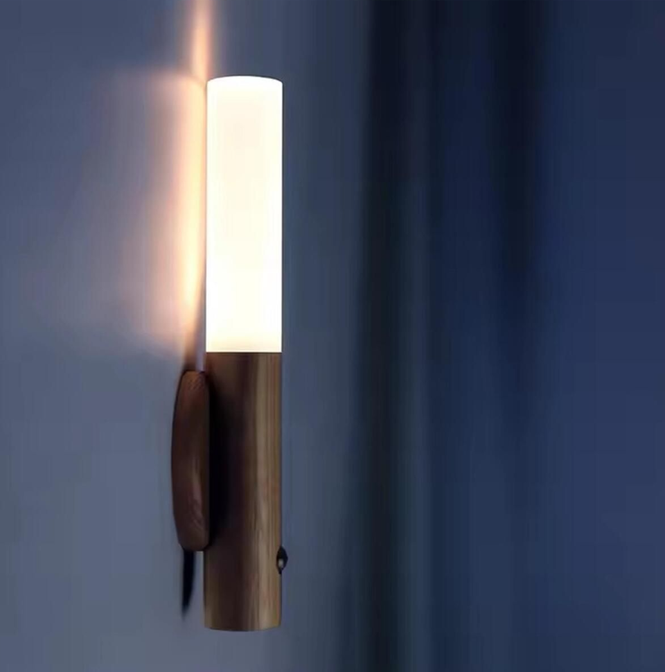 Cata Ahşap Renk Şarjlı LED Duvar Aplik Günışığı