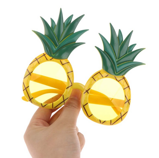 Tropikal Hawaii Ananas Şekilli Parti Gözlüğü