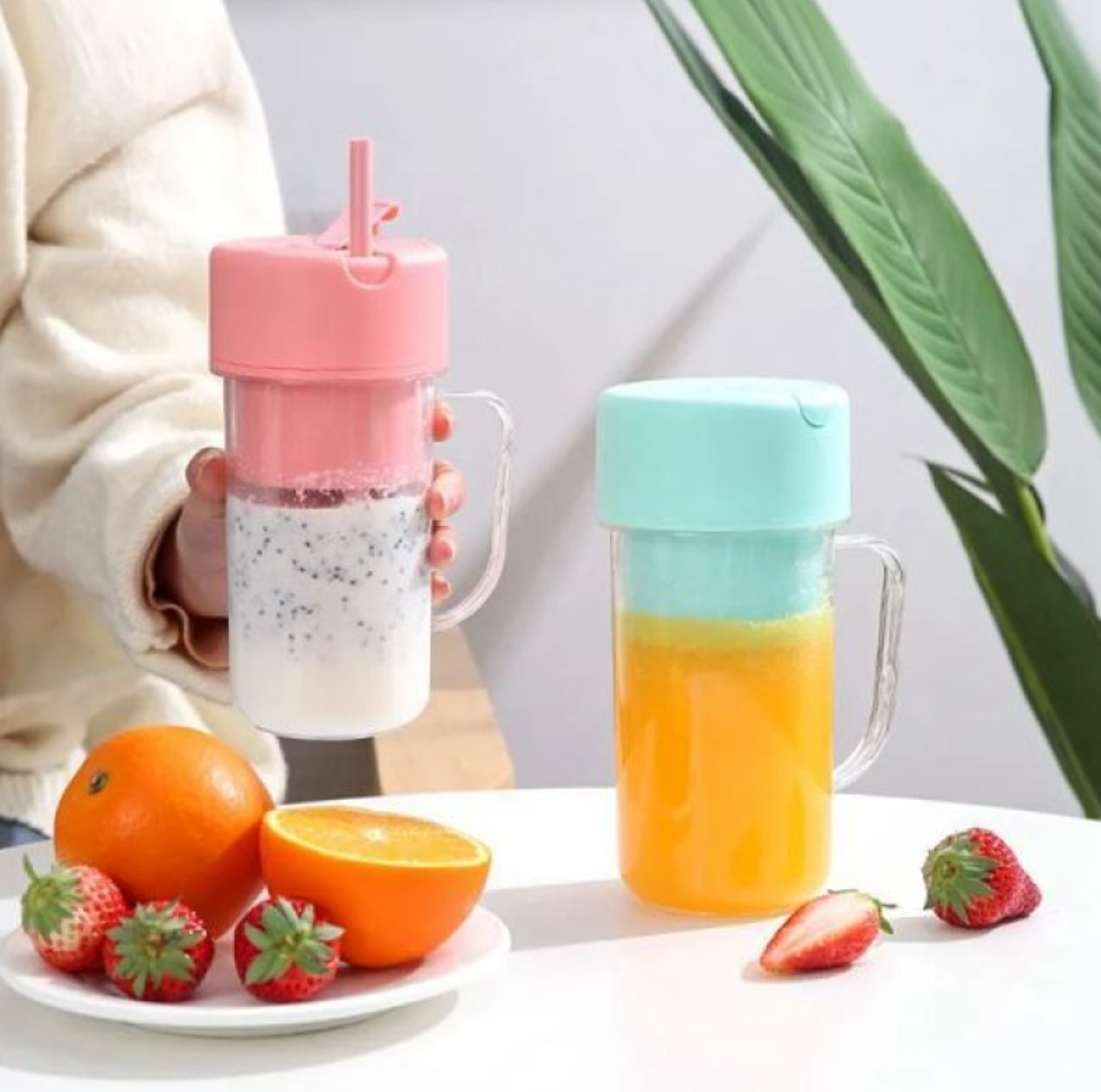 Taşınabilir Pipetli Bardak Blender