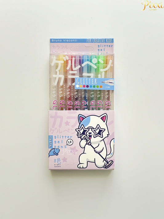 Bruno Visconti 8’li Simli Jel Kalem Seti – 0.8 mm Uç