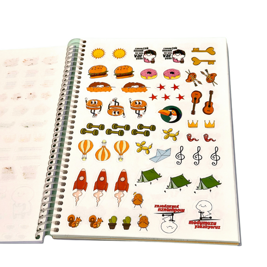 Duygulu Planlayıcı Ajanda | Stickerlı