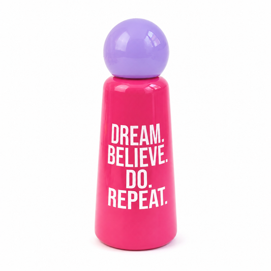 Dream Küre Kapaklı Pembe Çelik Matara