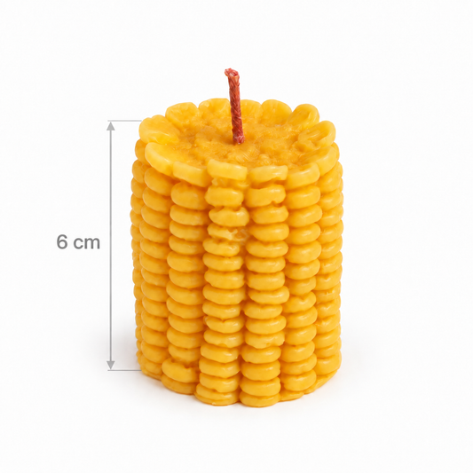 Mısır Koçanı Görünümlü Dekoratif Mum 6 cm – Gerçekçi Tasarım